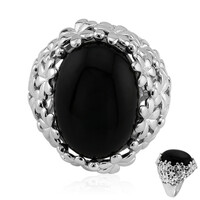 Bague en argent et Onyx noir