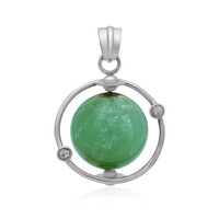 Pendentif en argent et Chrysoprase