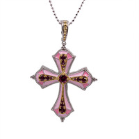 Collier en argent et Grenat Rhodolite (Dallas Prince Designs)