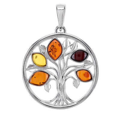 Pendentif en argent et Ambre baltique (dagen)