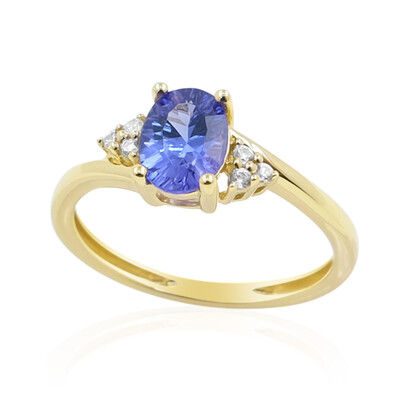 Bague en or et Tanzanite AAA