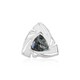 Pendentif en argent et Quartz rutile noir (MONOSONO COLLECTION)