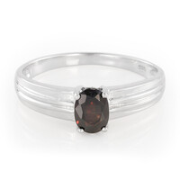 Bague pour homme en argent et Zircon chocolat