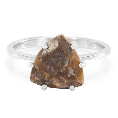 Bague en argent et Quartz Dinosaure