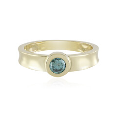 Bague en or et Diamant bleu I3