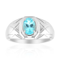 Bague en argent et Apatite bleue (Pallanova)