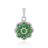 Pendentif en argent et Tsavorite de Tanzanie