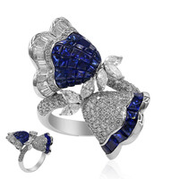 Bague en or et Saphir bleu (Estée Collection)