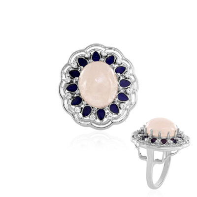 Bague en argent et Morganite