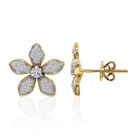 Boucles d'oreilles en or et Diamant SI1 (G)