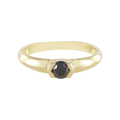 Bague en or et Diamant noir