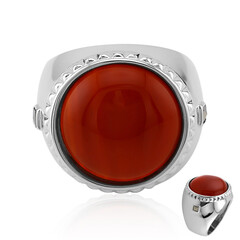 Bague en argent et Agate rouge (Annette classic)