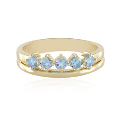 Bague en or et Aigue-Marine Santa Maria (Adela Gold)