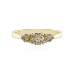 Bague en or et Diamant champagne I2 (de Melo)