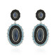 Boucles d'oreilles en argent et Labradorite (Dallas Prince Designs)