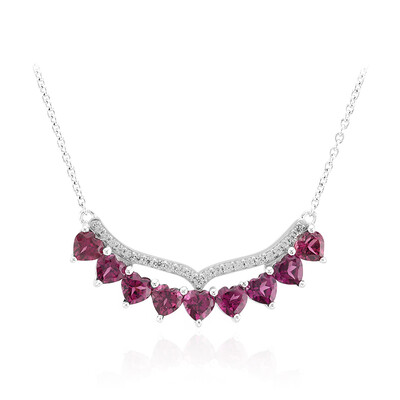 Collier en argent et Grenat Rhodolite