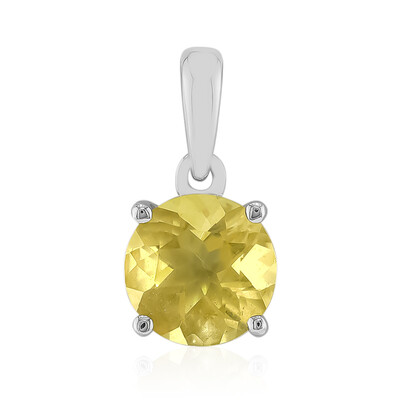 Pendentif en argent et Fluorite jaune