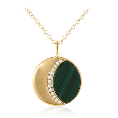 Collier en argent et Malachite