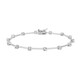 Bracelet en argent et Topaze blanche