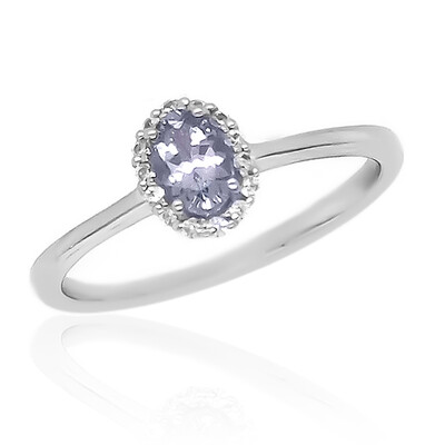 Bague en argent et Tanzanite non chauffée