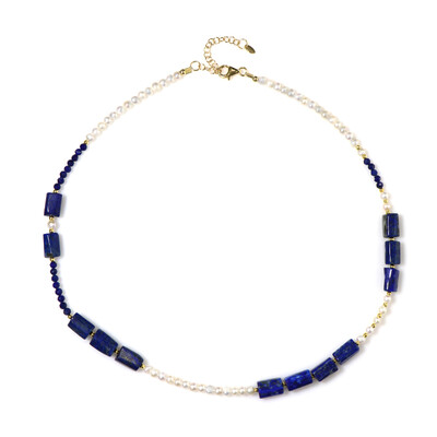 Collier en argent et Lapis-Lazuli (Riya)