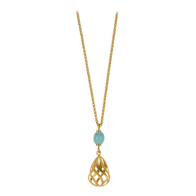 Collier en argent et Turquoise (dagen)