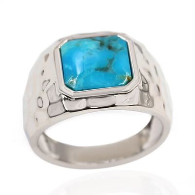 Bague en argent et Turquoise bleue de Mohavie (Faszination Türkis)