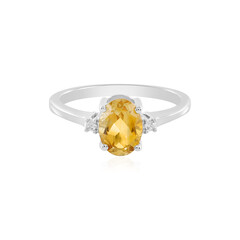 Bague en argent et Citrine