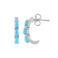 Boucles d'oreilles en argent et Turquoise Sleeping Beauty