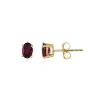 Boucles d'oreilles en argent et Grenat Rhodolite framboise