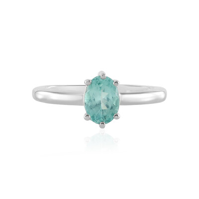 Bague en argent et Apatite bleue