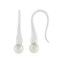 Boucles d'oreilles en argent et Perle de culture d'eau douce