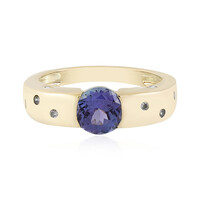 Bague en or et Tanzanite AAA (de Melo)