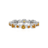 Bague en argent et Citrine