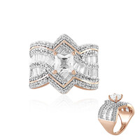 Bague en argent et Topaze blanche