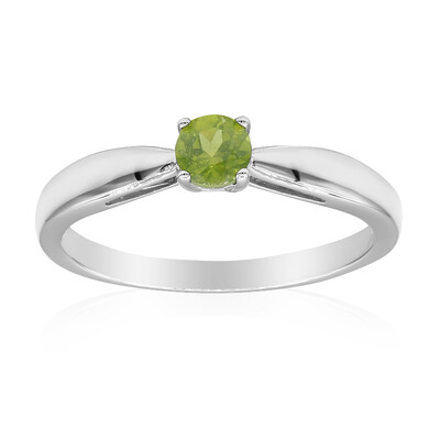 Bague en argent et Vésuvianite