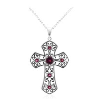 Collier en argent et Grenat Rhodolite