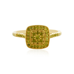 Bague en argent et Diamant jaune I3