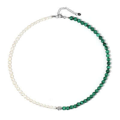 Collier en argent et Malachite