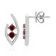 Boucles d'oreilles en argent et Tourmaline rose du Brésil  (Pallanova)