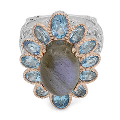 Bague en argent et Labradorite (Dallas Prince Designs)