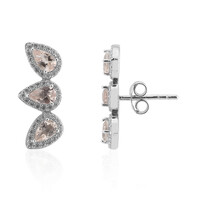 Boucles d'oreilles en argent et Morganite