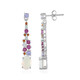 Boucles d'oreilles en argent et Opale Welo