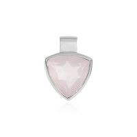 Pendentif en argent et Quartz rose