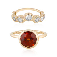 Bague en or et Grenat Hessonite