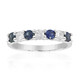 Bague en or et Saphir bleu de Ceylan