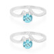 Bague en argent et Apatite bleue