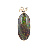 Pendentif en or et Ammolite