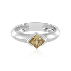 Bague en argent et Zircon jaune