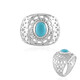 Bague en argent et Turquoise